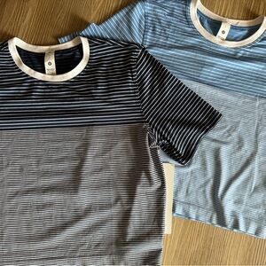 Lululemon Bundle Seamless Classic-Fit Mariner Stripe Tees, NWT size Small